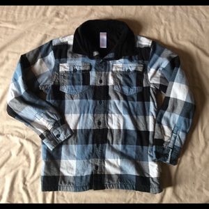 Boys Lined Flannel Shirt-Jacket Sz 10/12