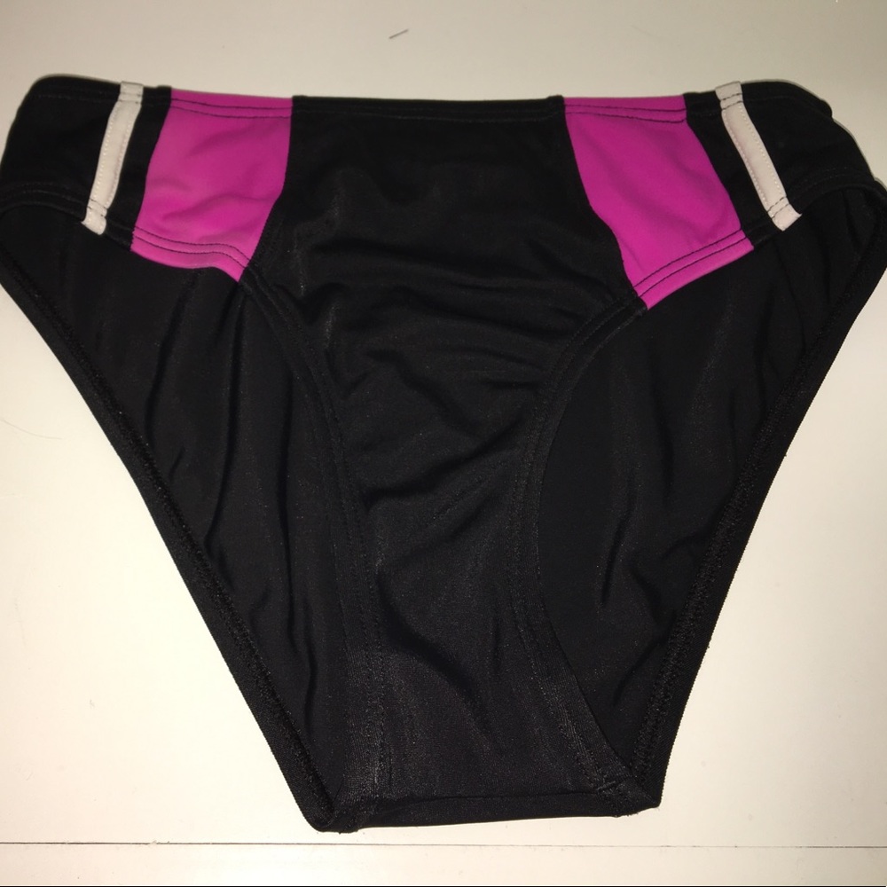 Pink and Black Speedo Swim Suit