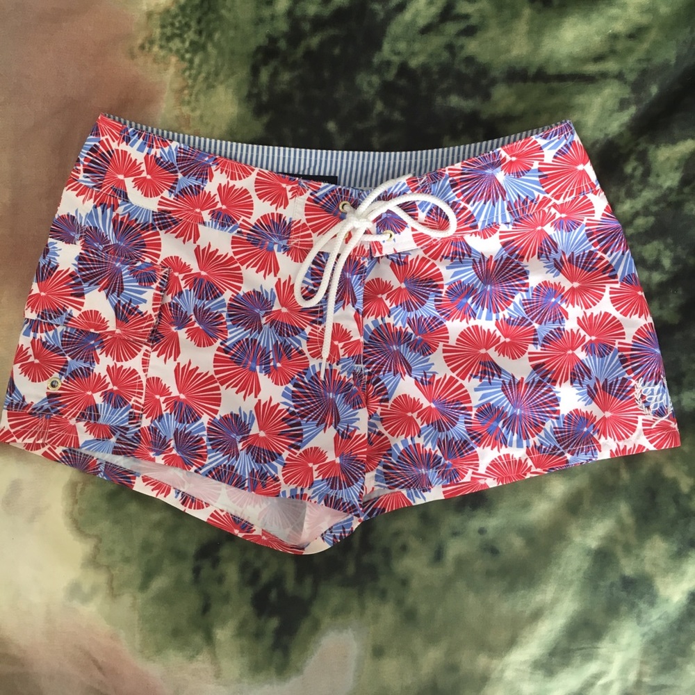 Tommy Hilfiger Red and Blue Beach Shorts