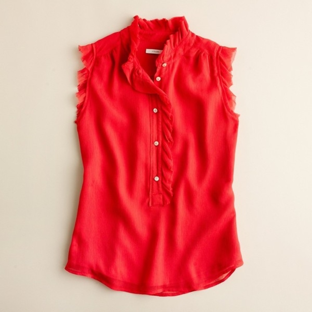 Natasha Top - Coral/Red NWOT