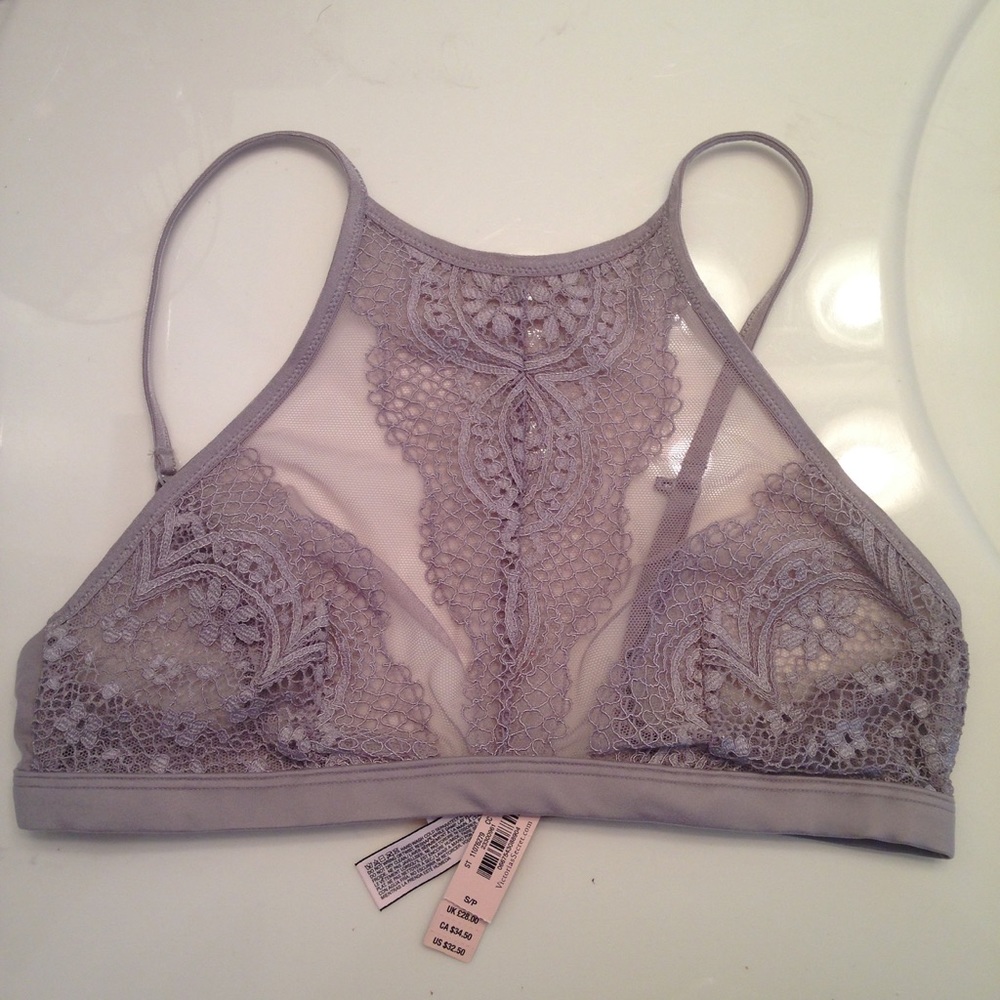 bnwt lilac halter bralette