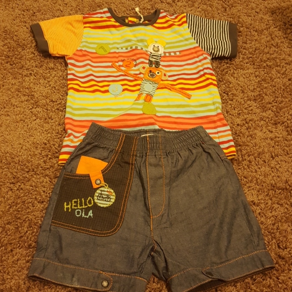 French Children Clothing Catimini 2 Piece Set 18 m