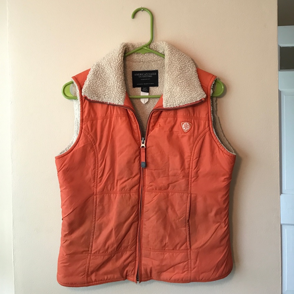 American Eagle Fur-Lined Vest