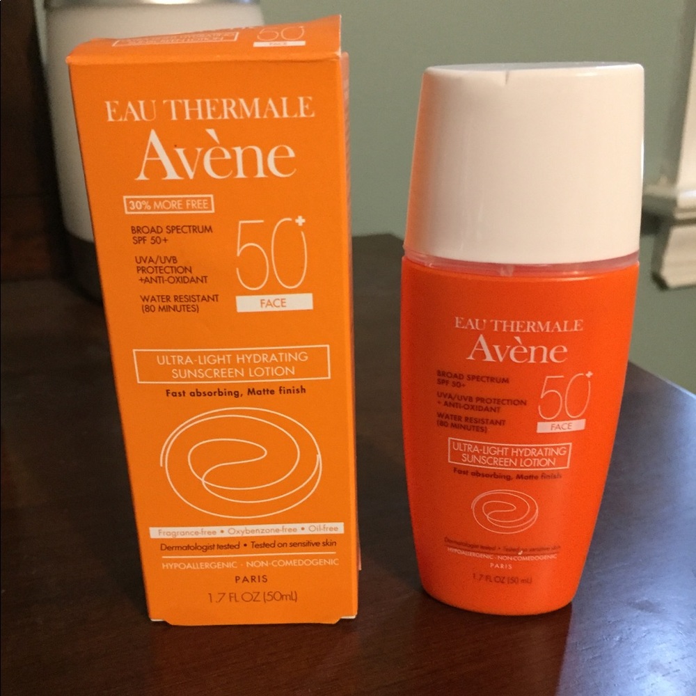 Avene hydrating sunscreen lotion