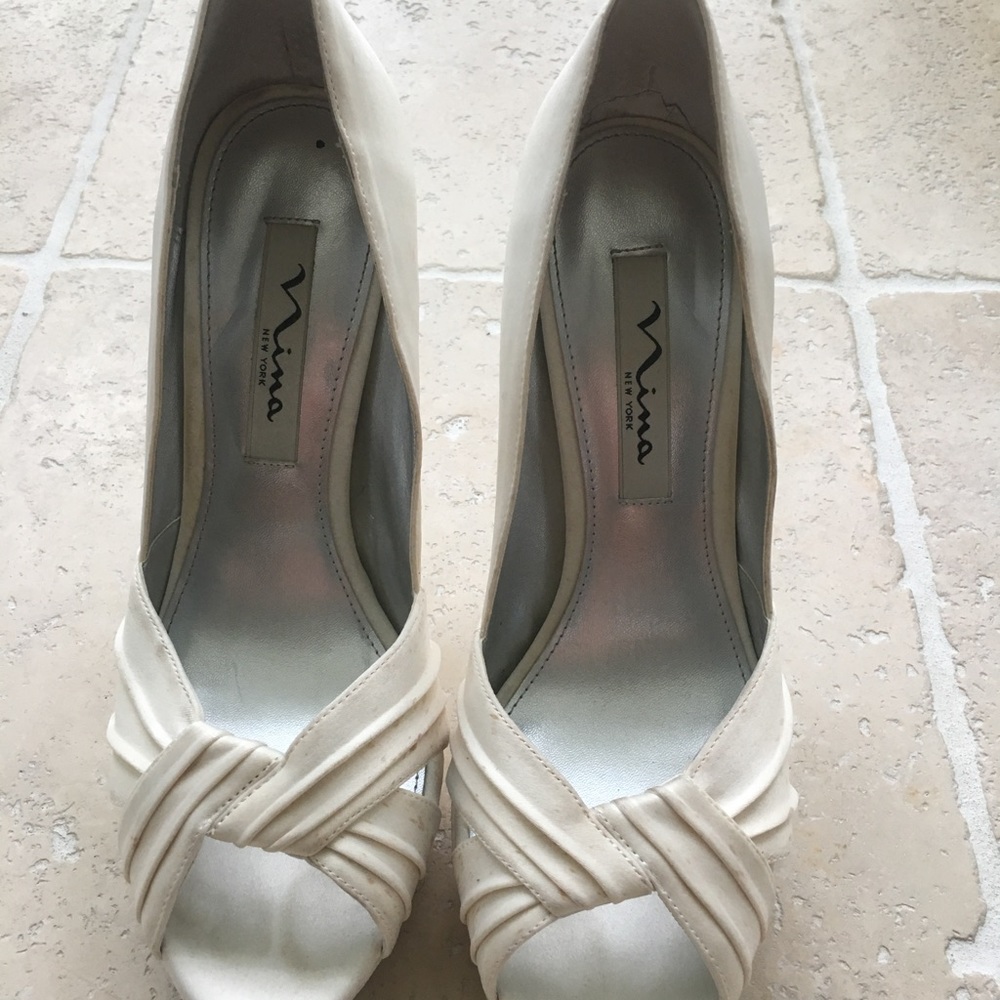 NINA White heels