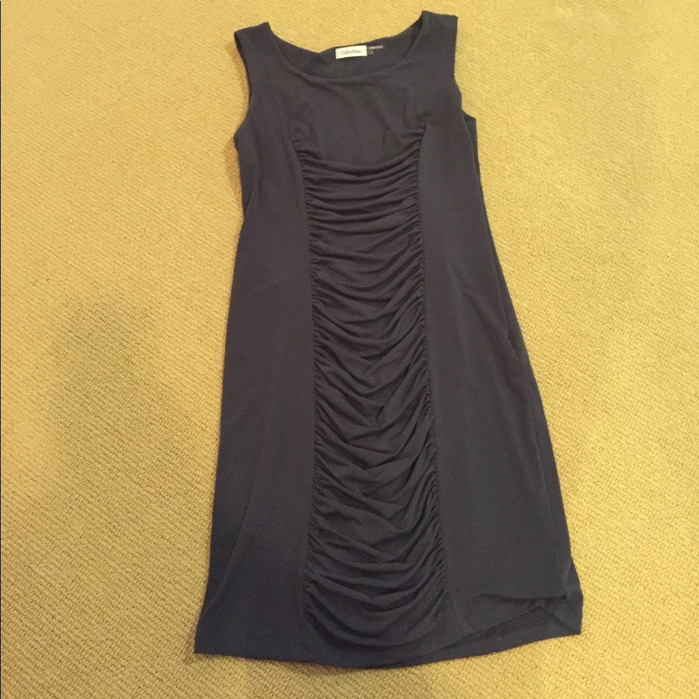 Calvin Klein gray party dress