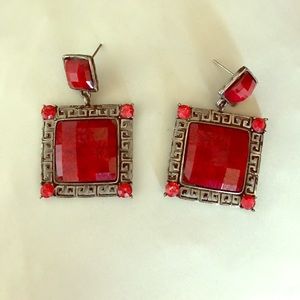 🌹Red earrings🌹