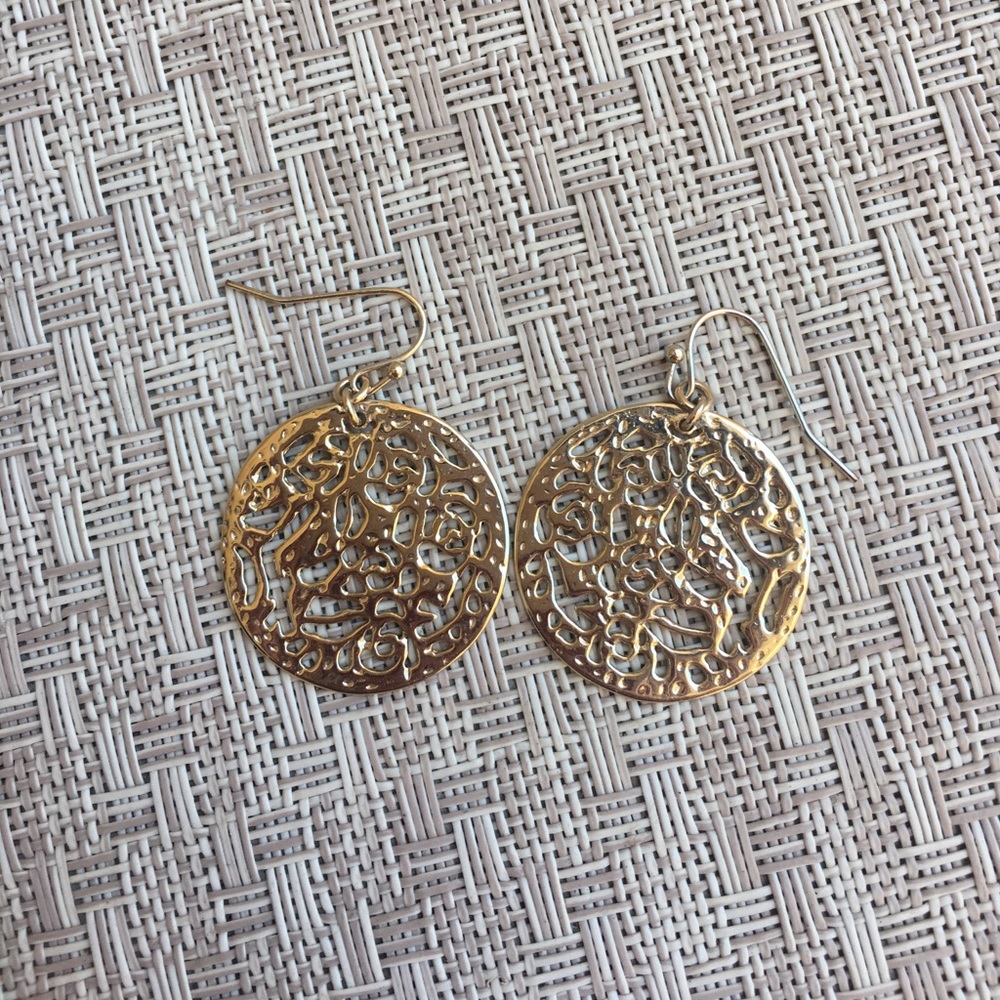 Kendra Scott Madina Round Earrings (Gold)