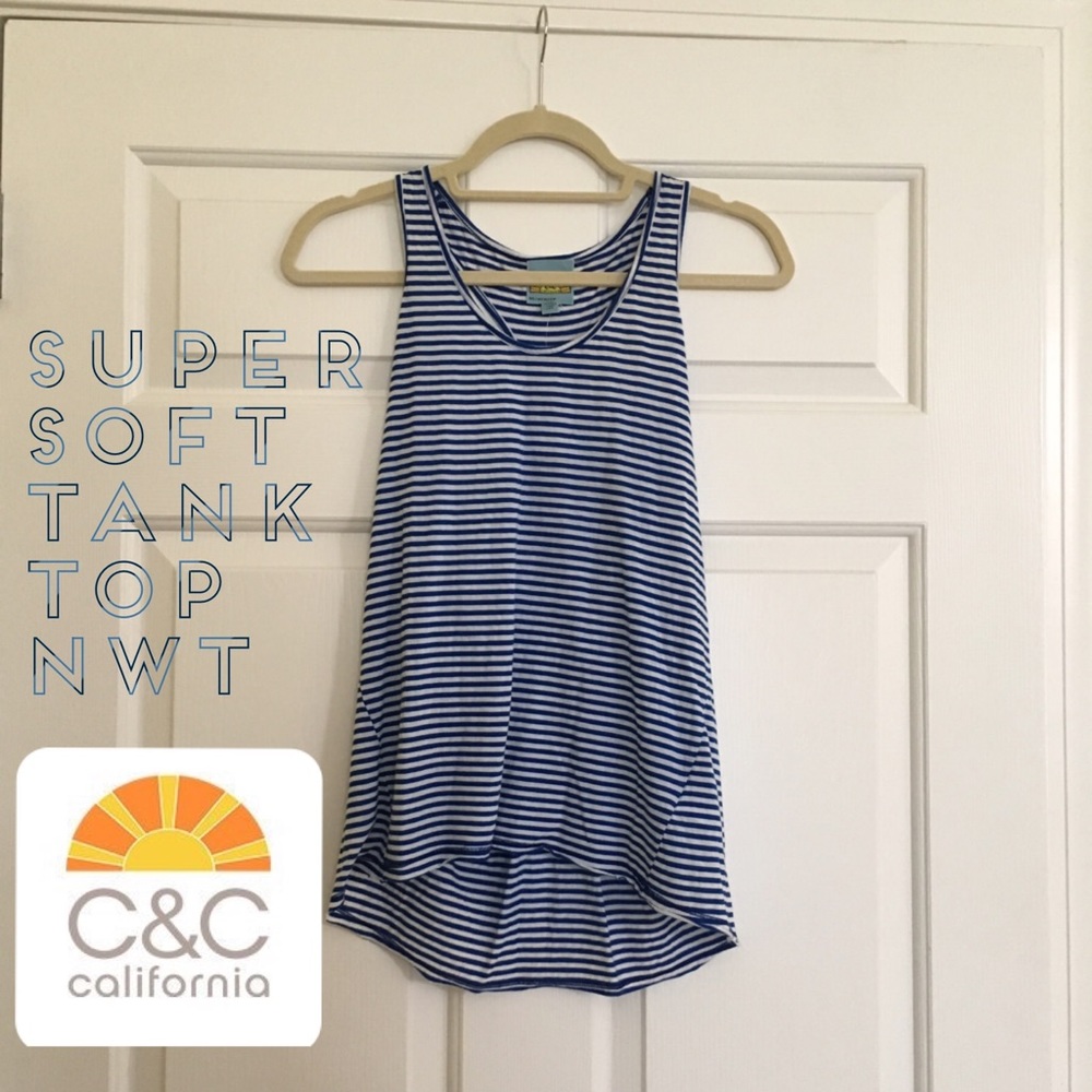 Super Soft Striped Tank Top C&C California