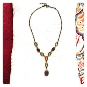 Long brown necklace 🦉