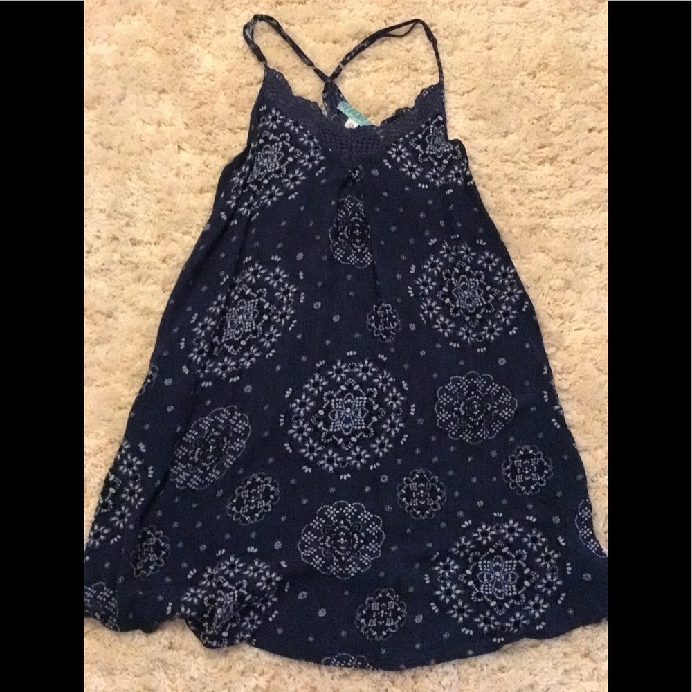 Blue tank top dress
