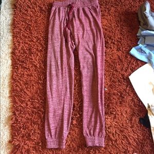 Red joggers