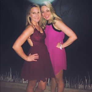 Tobi maroon formal dress