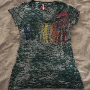 Green burnout pajama top