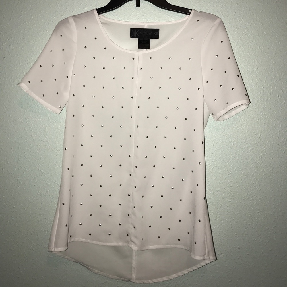 White top with silver studs!
