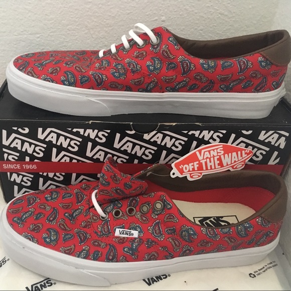 Vans Other - vans era 59(paisley)high risk red