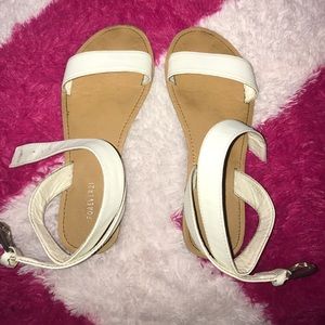 White sandals