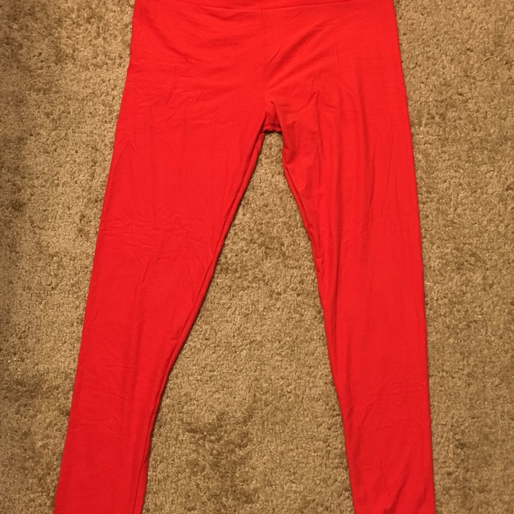 LuLaRoe TC red leggings (repost)