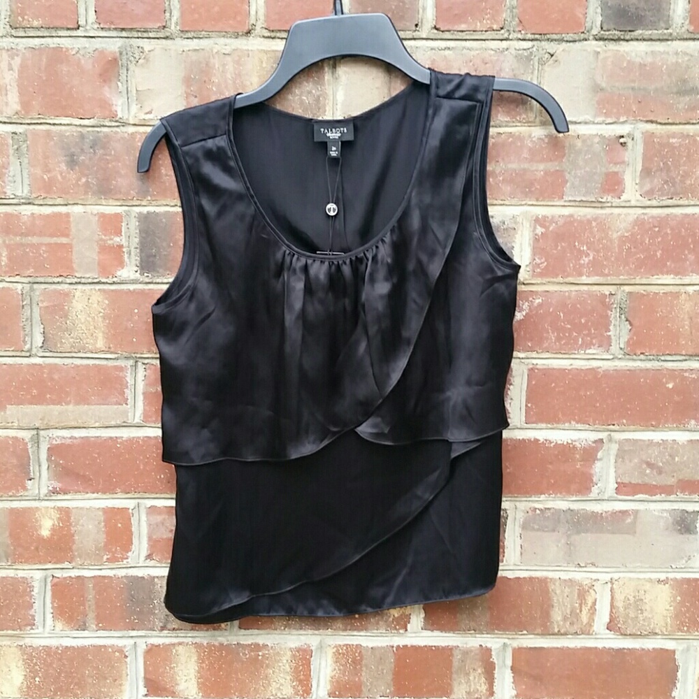Brand new silk sleeveless top