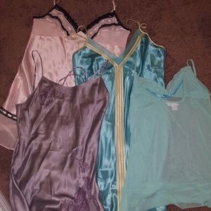 Lot of 4 Beautiful Negligees Chemises Size M