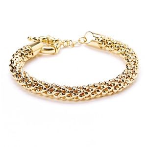 Sevil Designs Gold Popcorn Mesh Bracelet