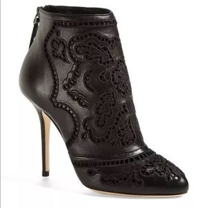 DOLCE&GABBANA Coco Nappa Leather Cut-Out Boots