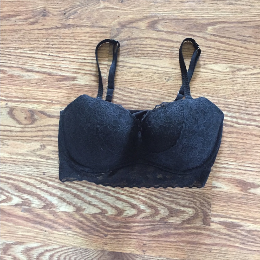 Black VS PINK Padded Bralette