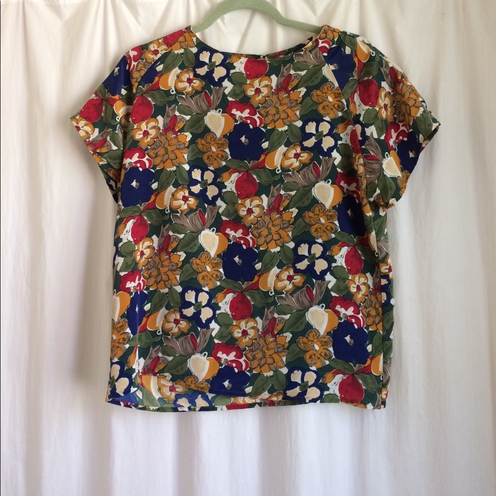 Vintage Floral Blouse