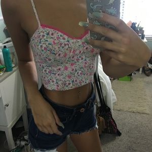 Floral crop top