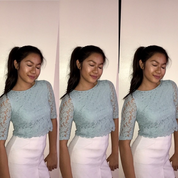 H&M Cropped Lace top - Picture 1 of 6
