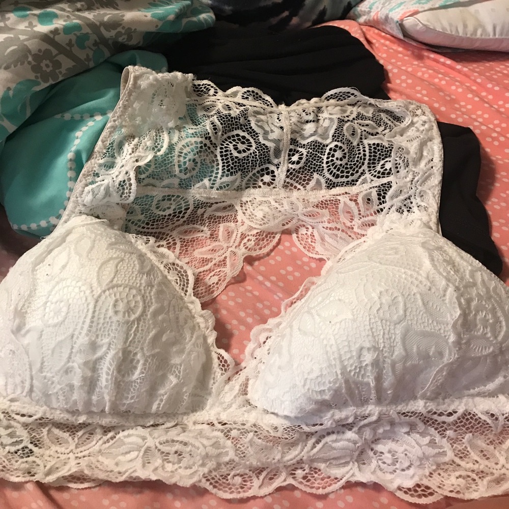 White  bralette