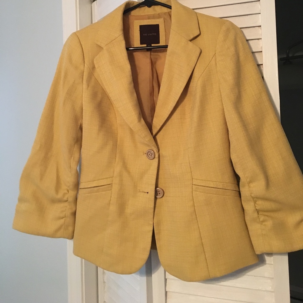 Yellow The Limited Blazer - XS
