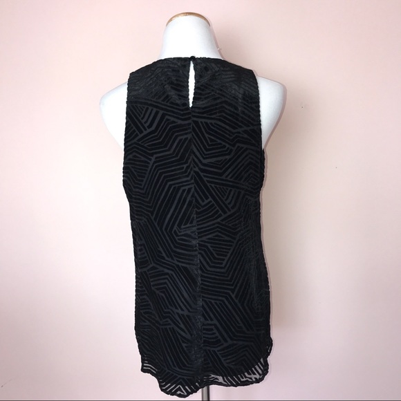 Alfani Sleeveless Velvet Dimensional Top Size 6 - Picture 4 of 5