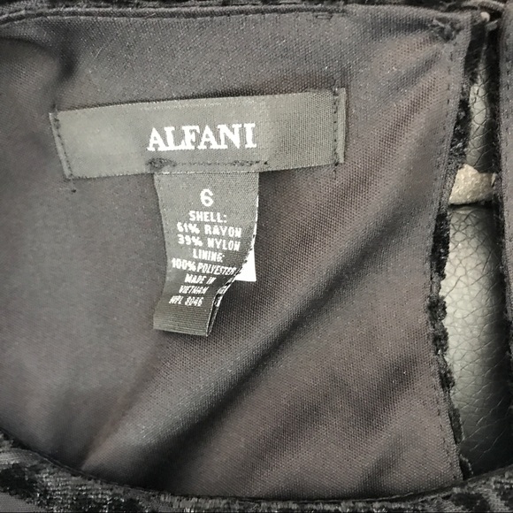 Alfani Sleeveless Velvet Dimensional Top Size 6 - Picture 5 of 5