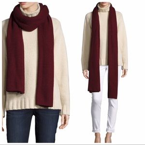 NWT White+Warren Cashmere Rick Rack Stitch Scarf