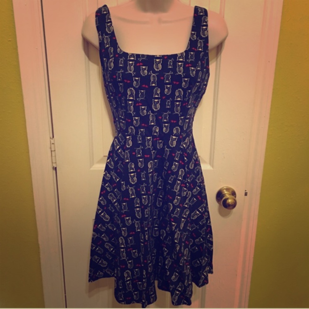 Modcloth owl print dress