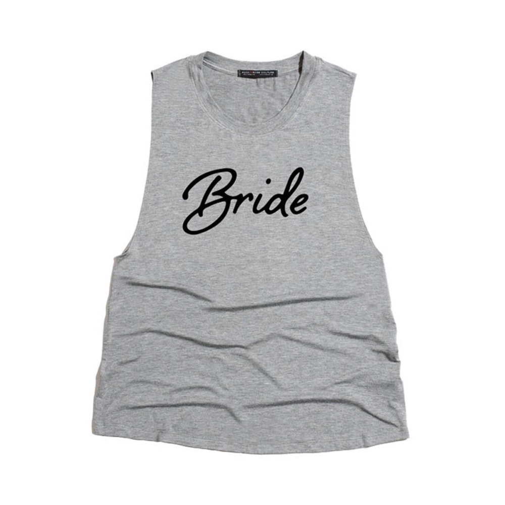 "Bride" Top-GREY