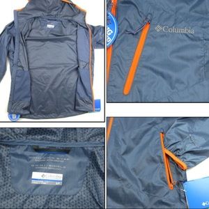Grey Columbia men's windbreaker jacket NWT