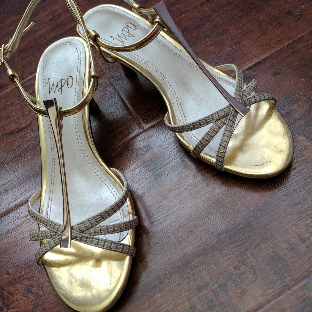 Impo (Stein Mart) Gold Sandals - Nala