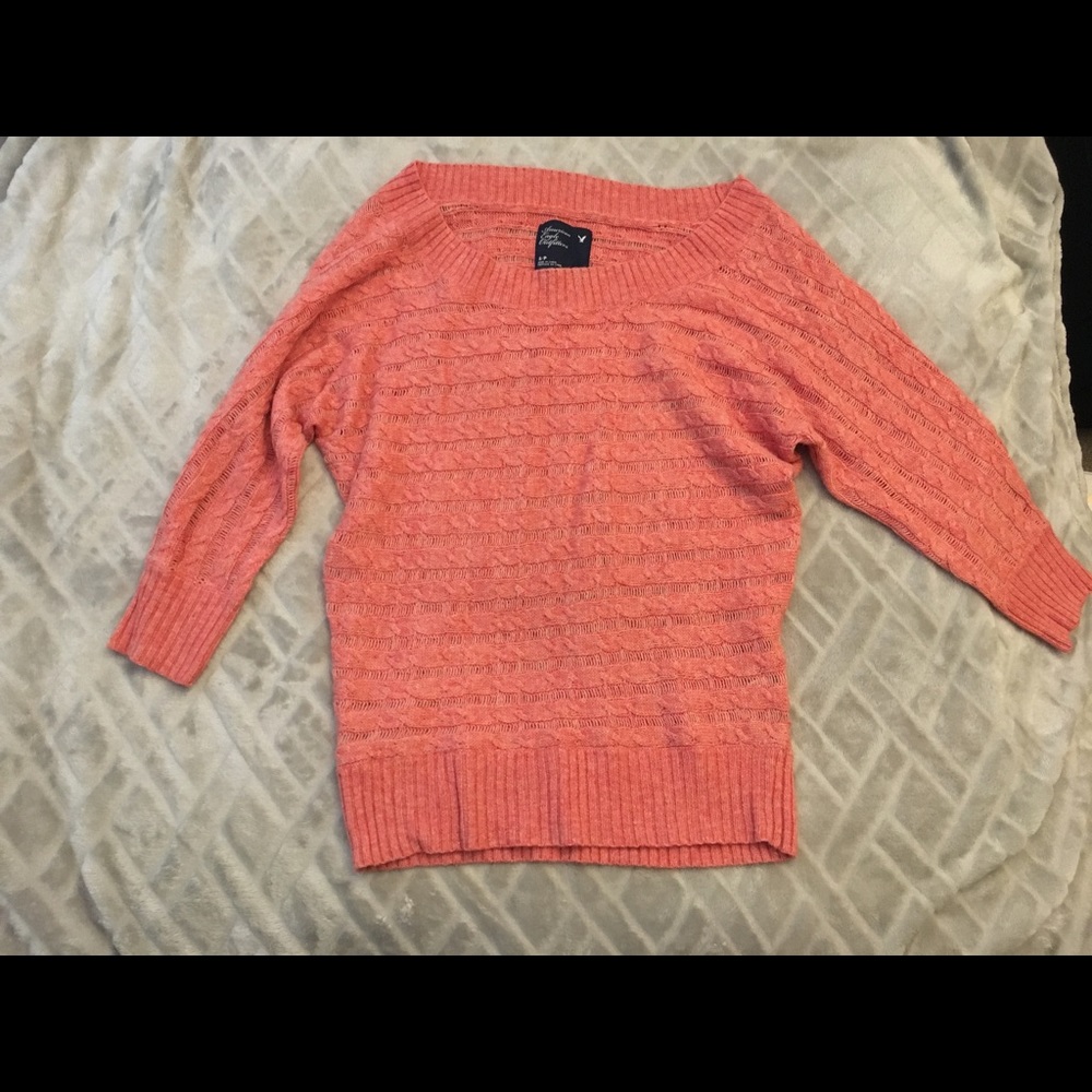 American Eagle three-quarter-sleeve sweater