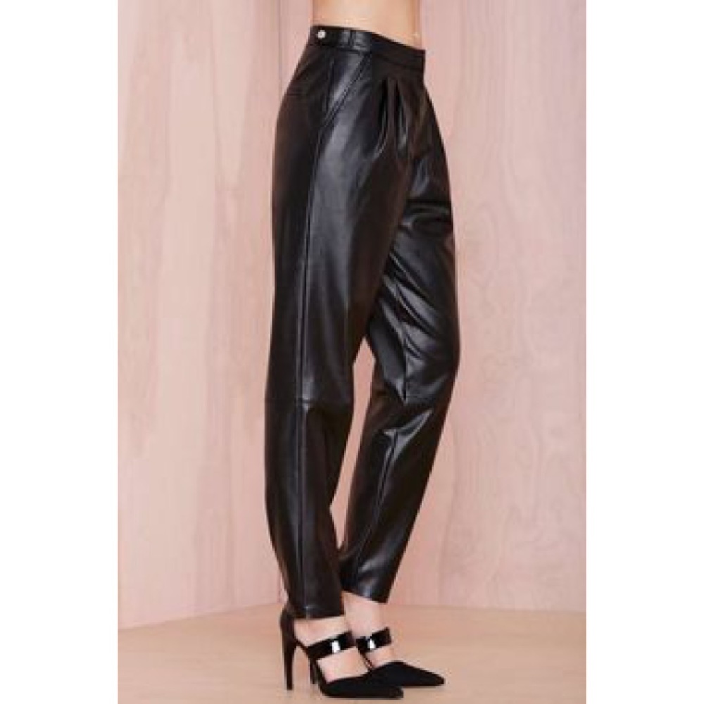 Nasty Gal Vintage Inspired Slick Me Up Trousers