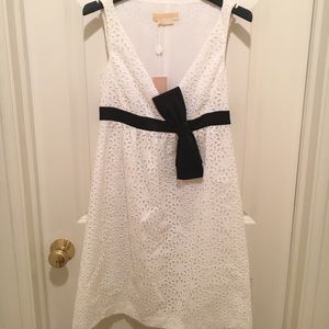 MICHAEL KORS White Eyelet Dress