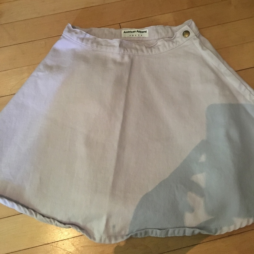 American Apparel denim skater skirt!