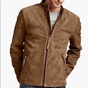 lucky brand mens suede jacket
