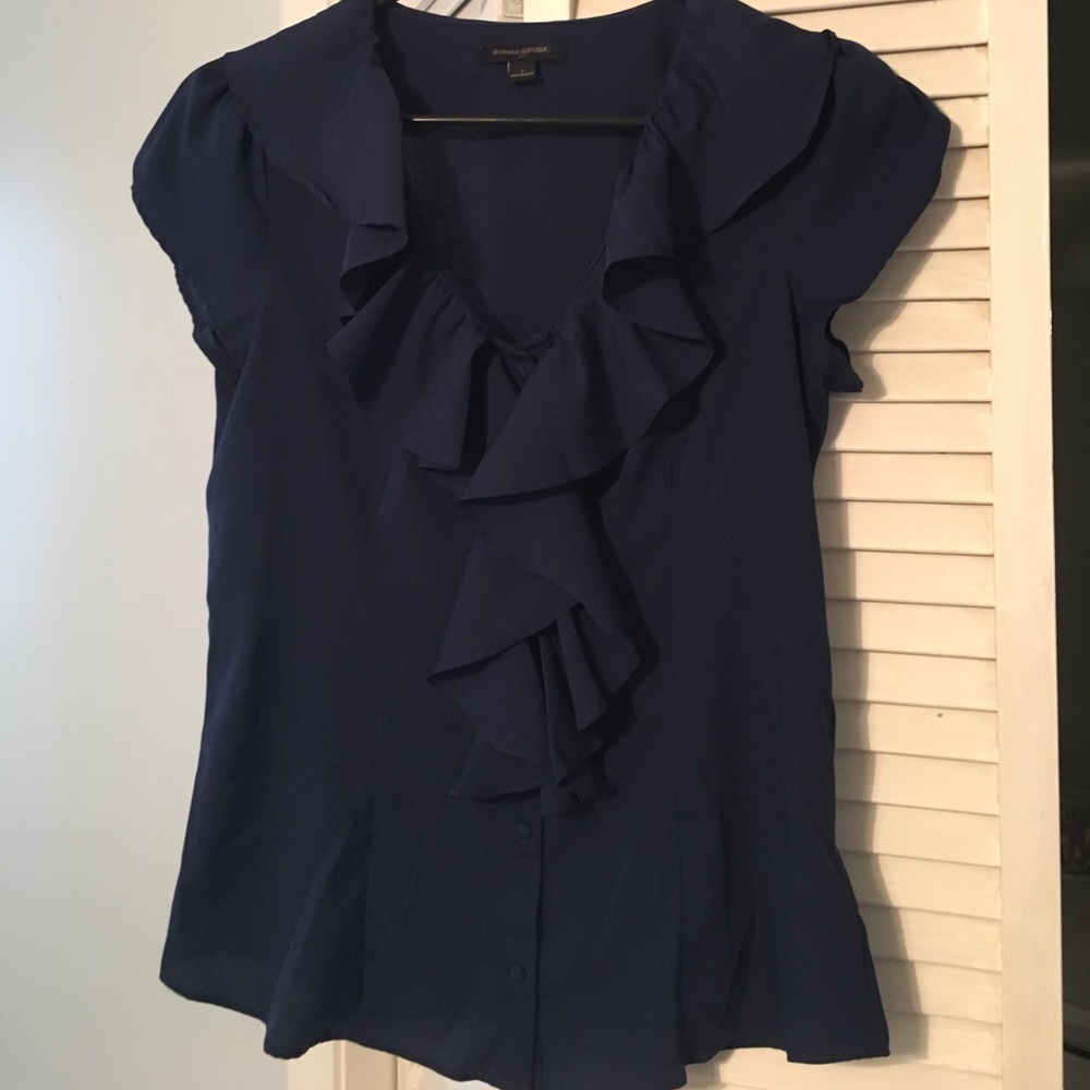 Banana Republic blue blouse - S