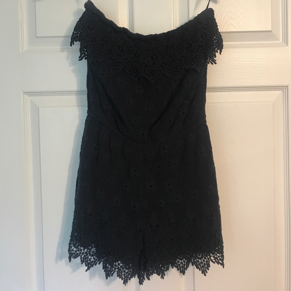 Navy Romper