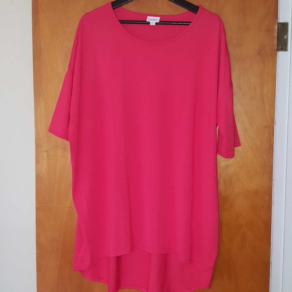Raspberry colored LuLaRoe Irma
