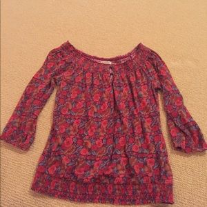 Lucky Brand floral long sleeve top