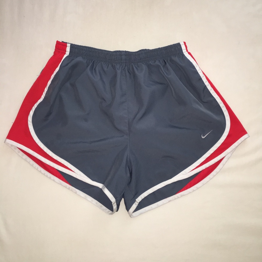 Grey and Red Nike Shorts