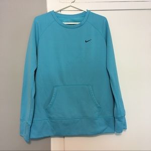 Nike Women's Therma-fit Crew Sweatshirt in Aqua